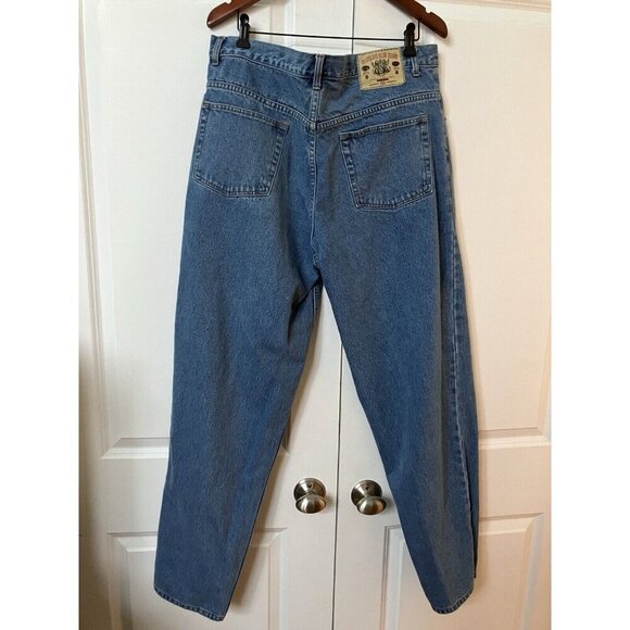 Vintage Gasoline Jeans 36" Y2K Straight Leg Dad 2000s 90s Embroidered Logo - Picture 4 of 10